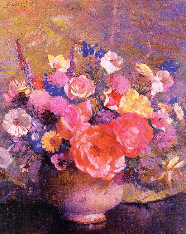 Hills, Laura Coombs Summer Flowers oil painting picture